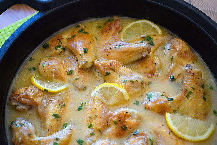 alitas de pollo al limon