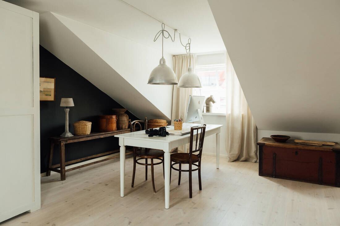 Decoración con un estilo nórdico vintage.