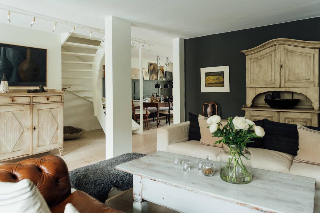 Decoración con un estilo nórdico vintage.