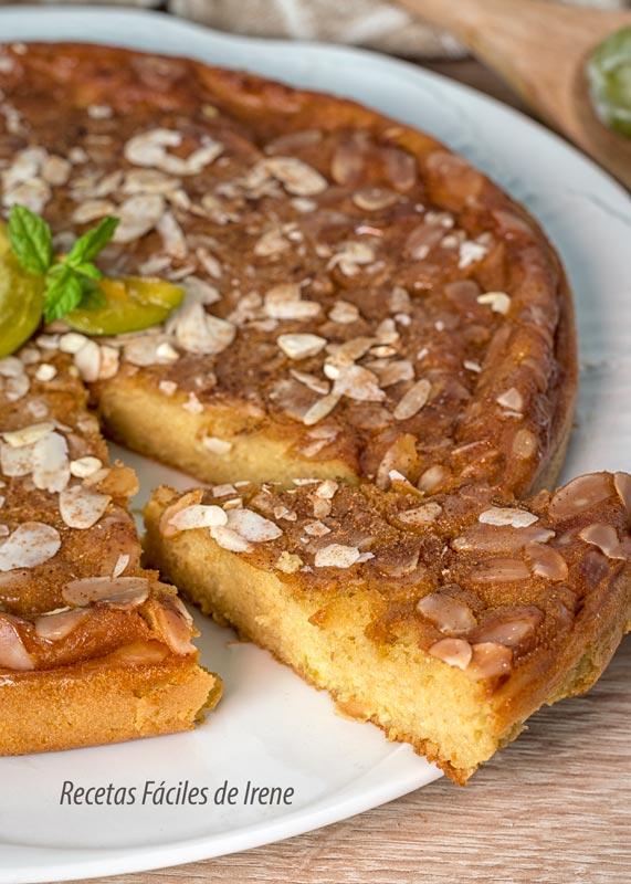 tarta fácil de ciruelas claudias perfecta