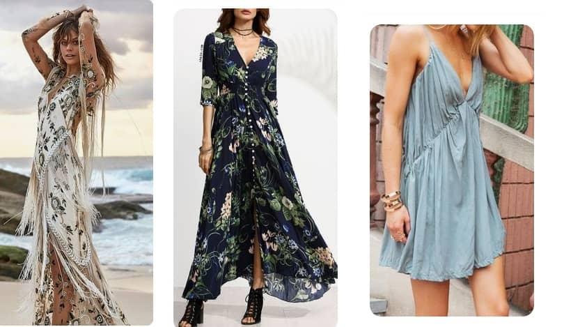 mejores vestidos fiesta temática bohemia moderna