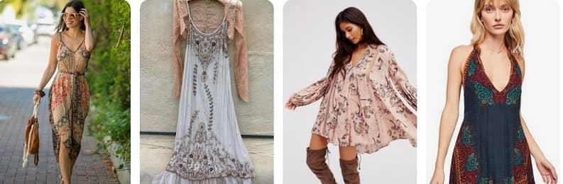 calzado combinar vestido hippy de fiesta