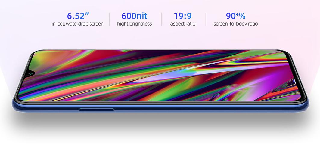 Pantalla de 6.52 pulgadas