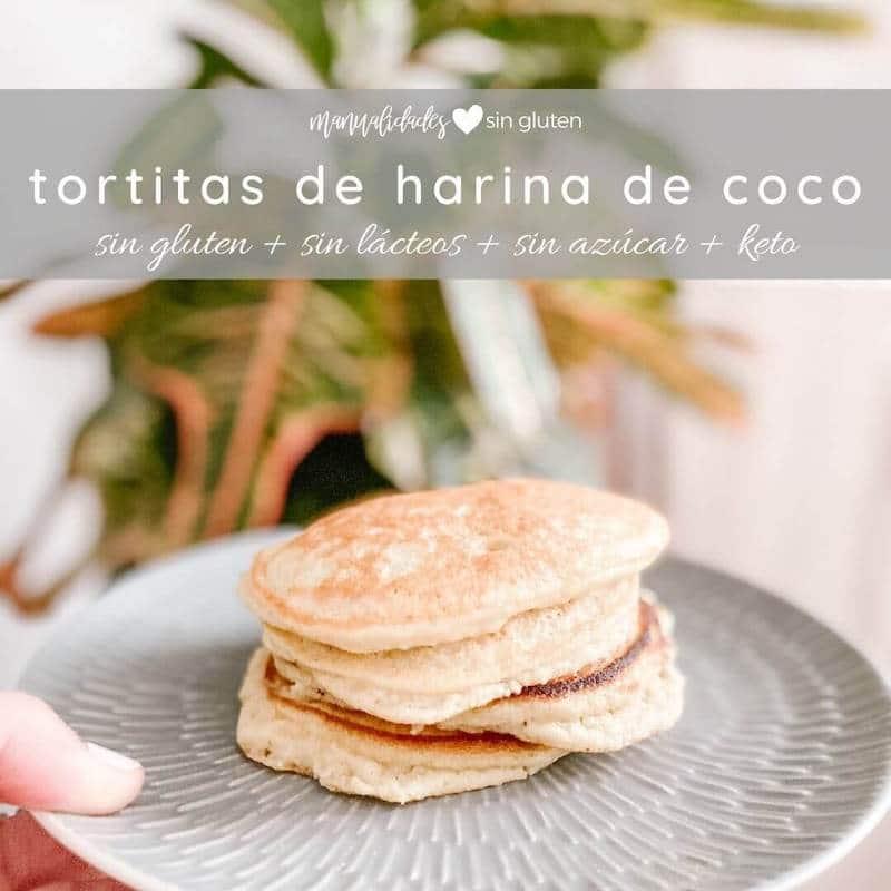 tortitas de harina de coco
