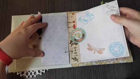 mini álbum scrapbook