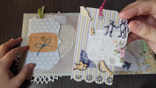 mini álbum scrapbook