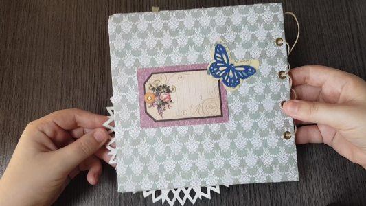 mini álbum scrapbook