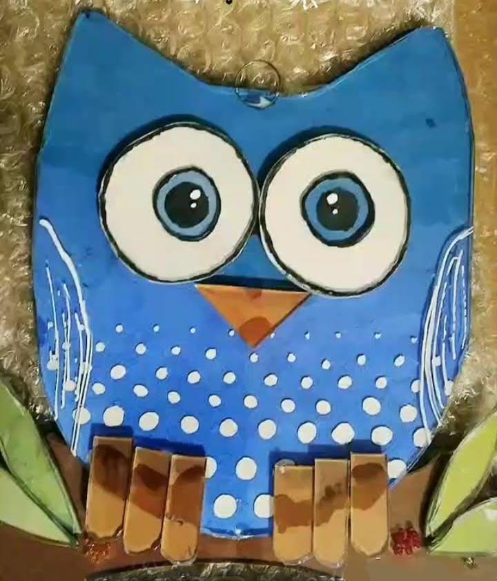 búho en vitrofusión