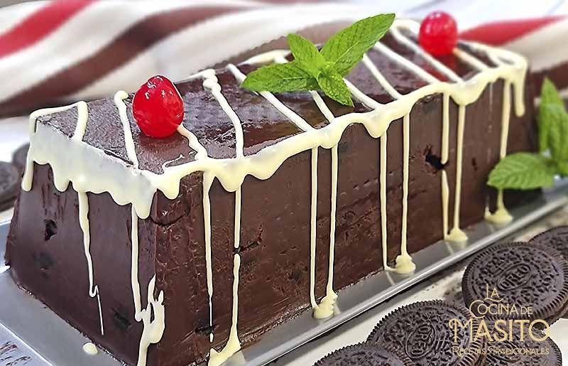 Tarta de chocolate y galletas Oreo