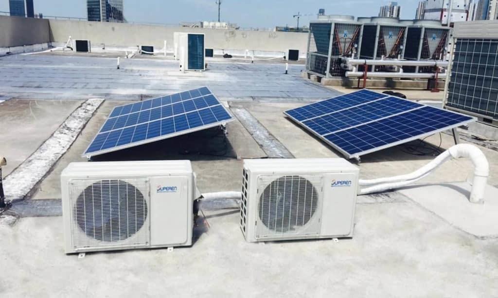 Cómo ahorrar energía en Aire Acondicionado con placas solares 1