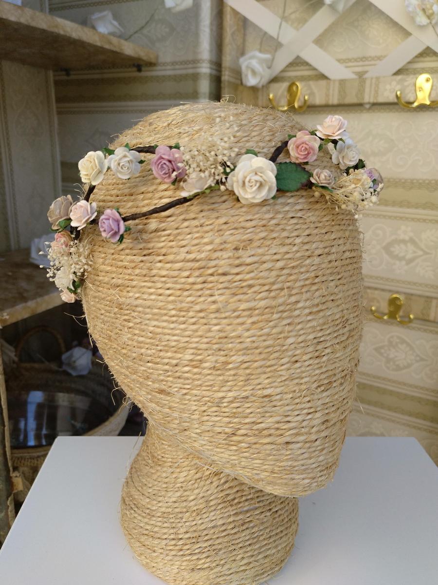 Corona trenzada floral NAURA