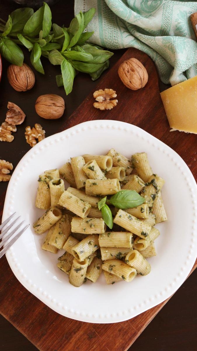 pesto genovese clasico original mortero albahaca