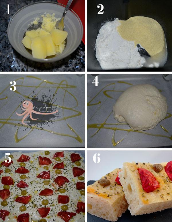 focaccia paso a paso