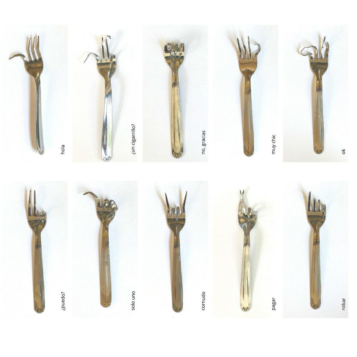 Tenedores_mano_Bruno_Munari_por_Rosa_Montesa