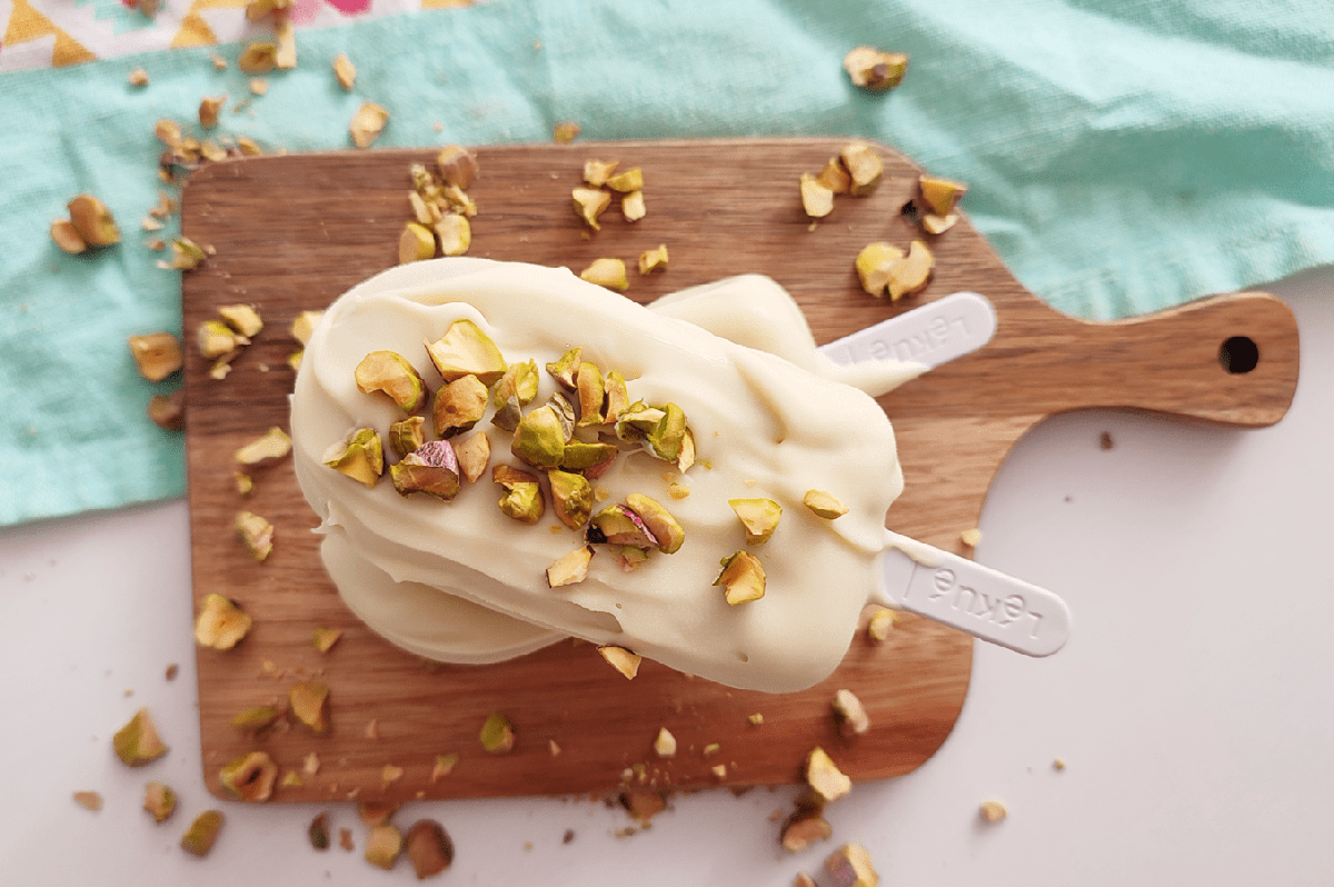 helado de pistacho