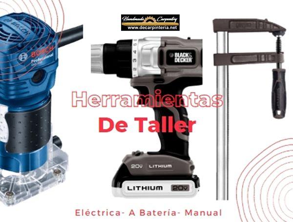 Herramientas-de-taller-Eléctrica-A batería-y-Manual