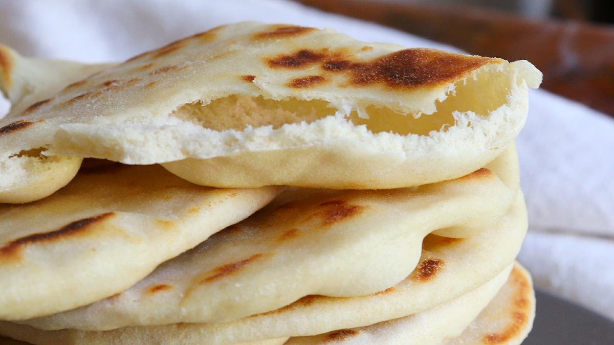 pan pita sin levadura sin horno