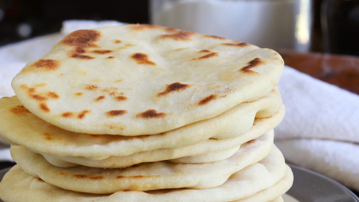 pan pita sin levadura sin horno