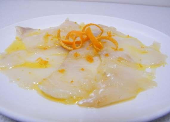 Carpaccio de bacalao