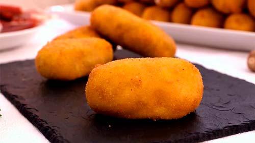 como hacer croquetas cremosas de jamón serrano y queso mozzarella