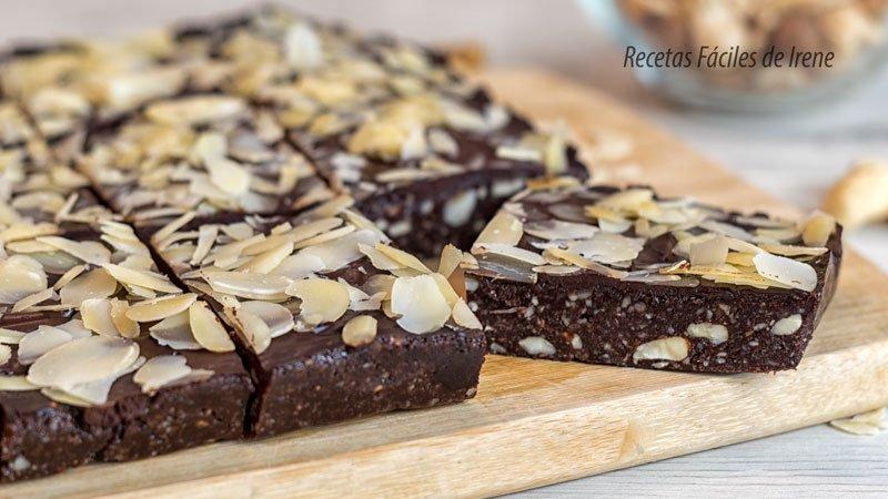 receta brownie sin horno saludable dulce facil