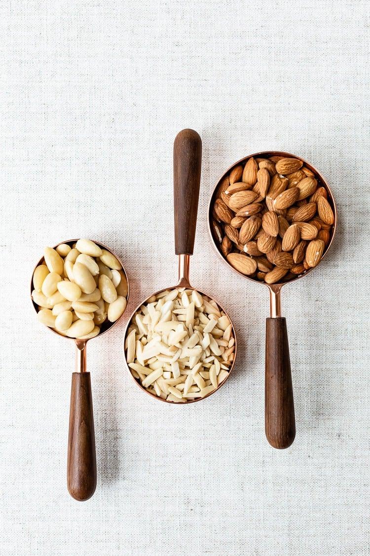 Tipos de almendras para hacer harina de almendras