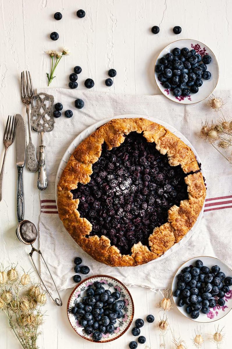 Galette de arándanos