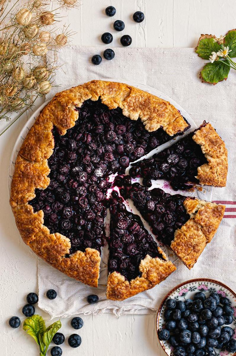 Galette de arándanos