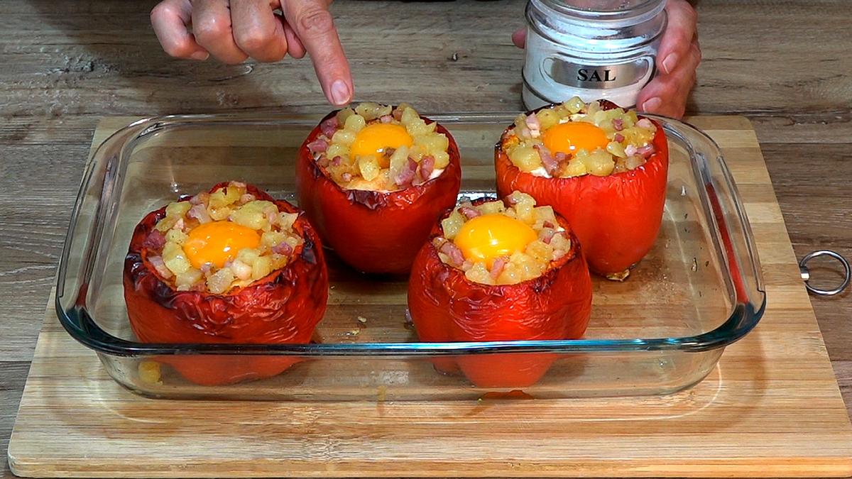 PIMIENTOS RELLENOS DE PATATAS (PAPAS) Y HUEVO - Foto 11