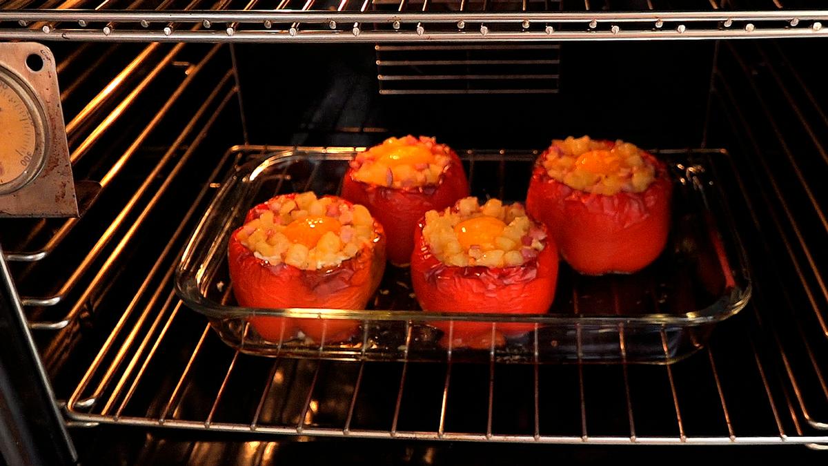 PIMIENTOS RELLENOS DE PATATAS (PAPAS) Y HUEVO - Foto 12