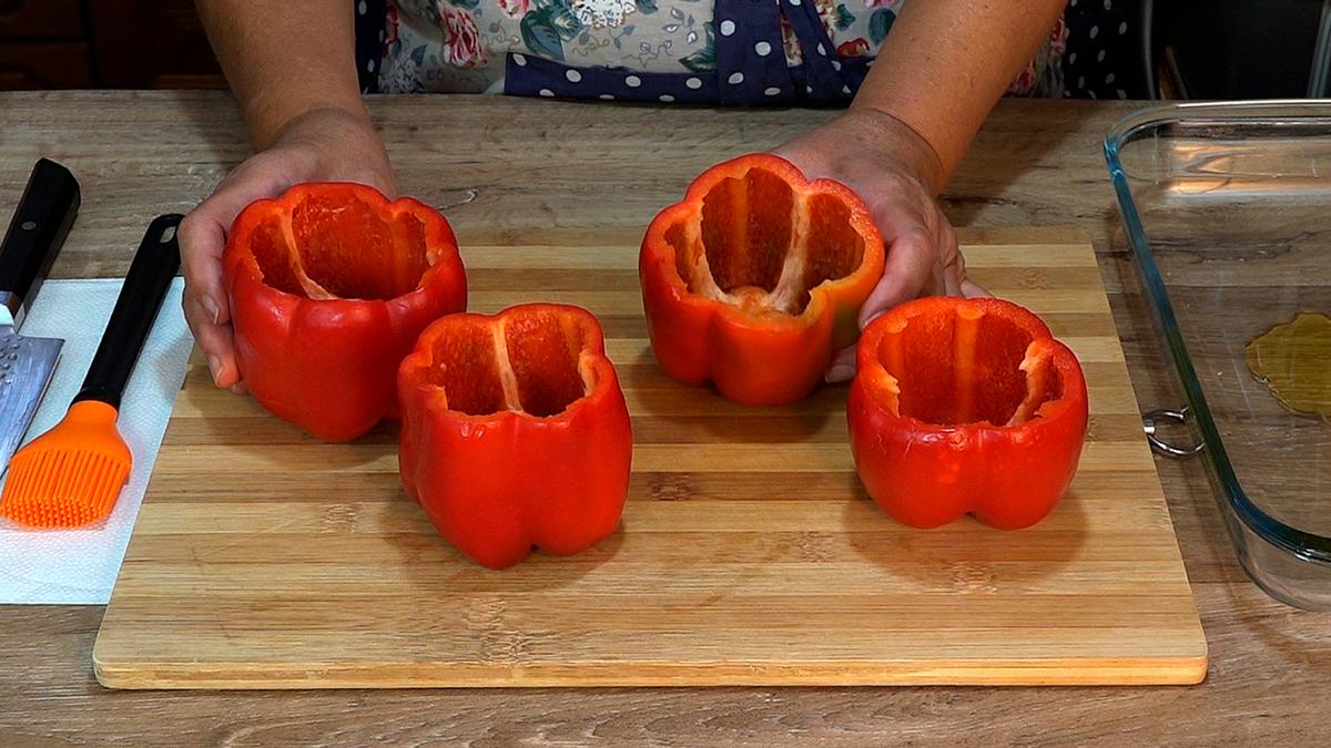 PIMIENTOS RELLENOS DE PATATAS (PAPAS) Y HUEVO - Foto 5