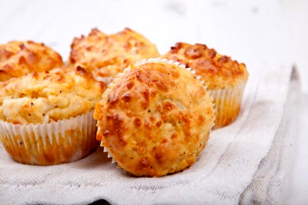 muffins de coliflor y queso