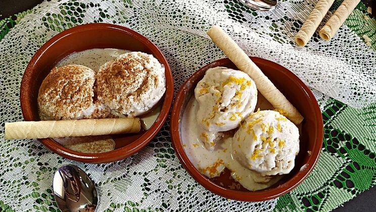 Helado de arroz con leche