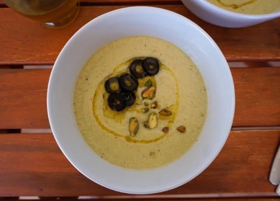 crema de calabacín blanco