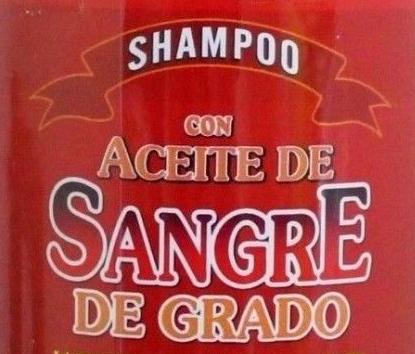 shampoo sangre drago para el cabello