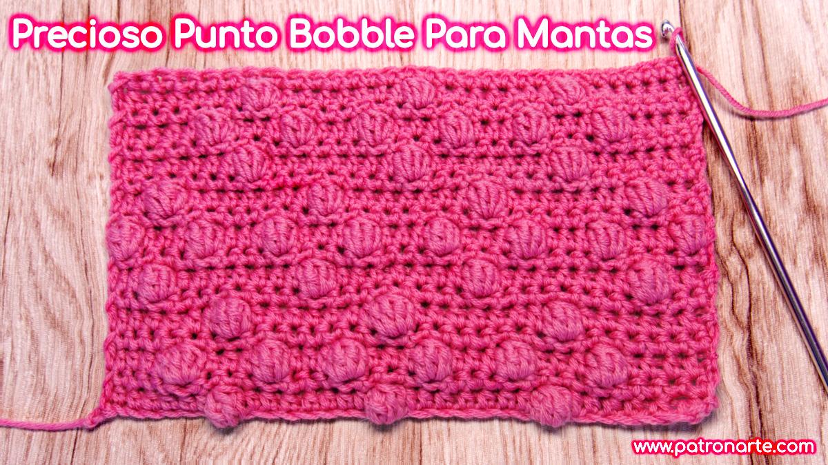 Cómo Tejer el Punto Rombos Bobble de Crochet - Ganchillo Paso a Paso Ideal para Mantas de Crochet