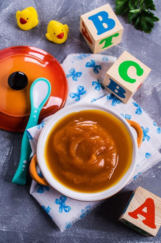 Puré de calabaza bebés