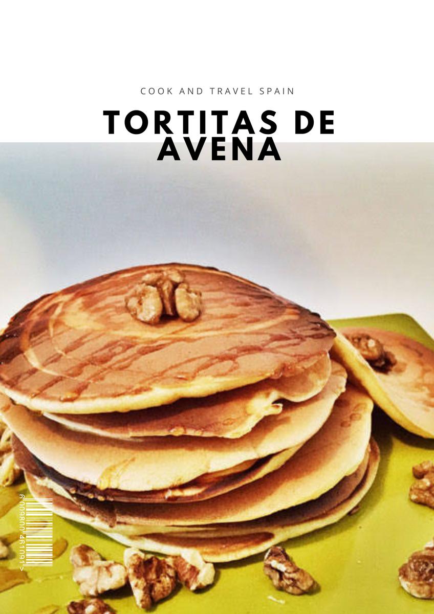 Receta sencilla de desayuno saludable con tan sólo 4 ingredientes . Pancankes esponjosos de avena y plátano o Tortitas avena y plátano. La mejor Receta de Pancankes esponjosos de avena y plátano o Tortitas avena y plátano. Receta fácil y rápida, paso a paso.