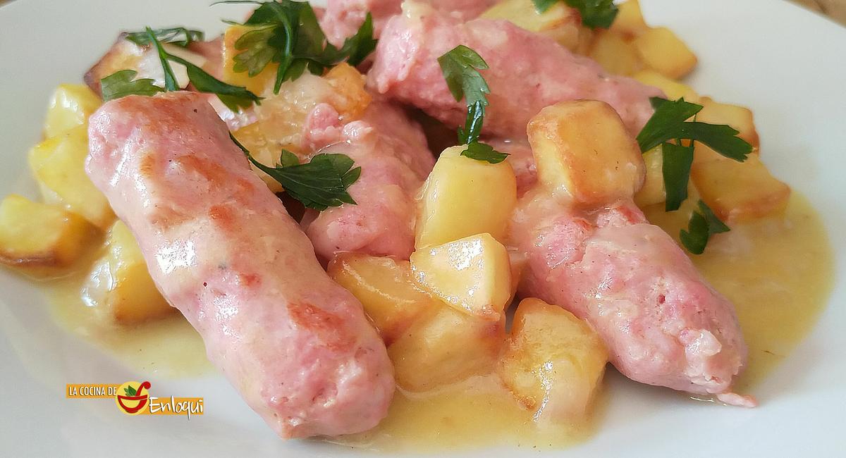 Salchichas en salsa de mostaza