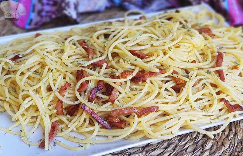 Receta de espaguetis al ajillo