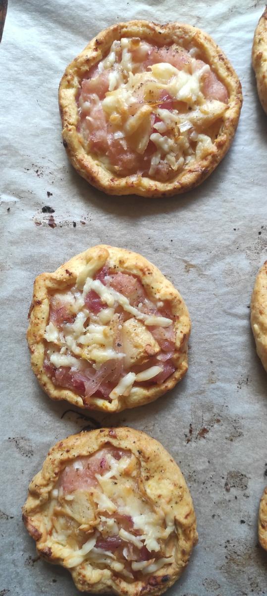 galettes de manzana y cebolla morada