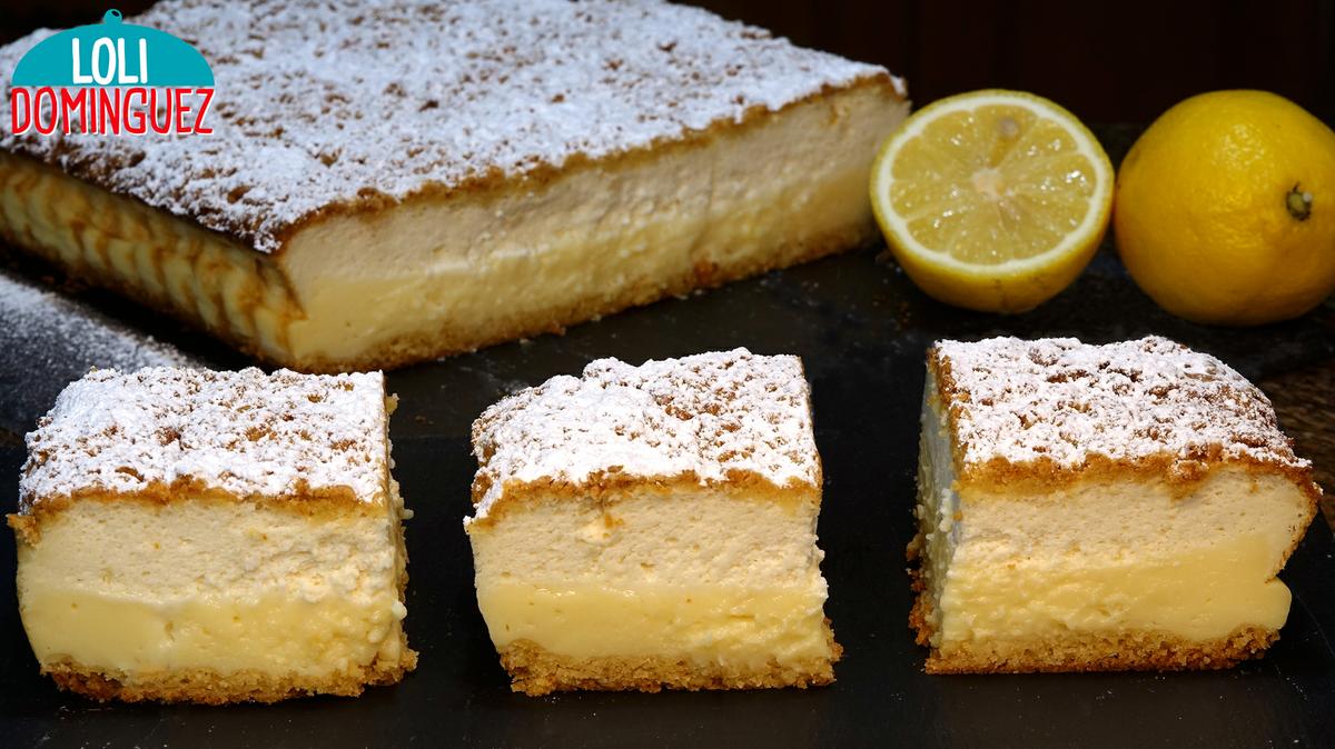 TARTA DE LIMÓN Y YOGUR, TIERNA, JUGOSA Y DELICIOSA. Esta tarta te va a encantar! tiene un sabor riquísimo con el toque acido de la crema de limón y la capa de tarta de yogur que es un placer para todos los sentidos, ya que se ve muy bonita