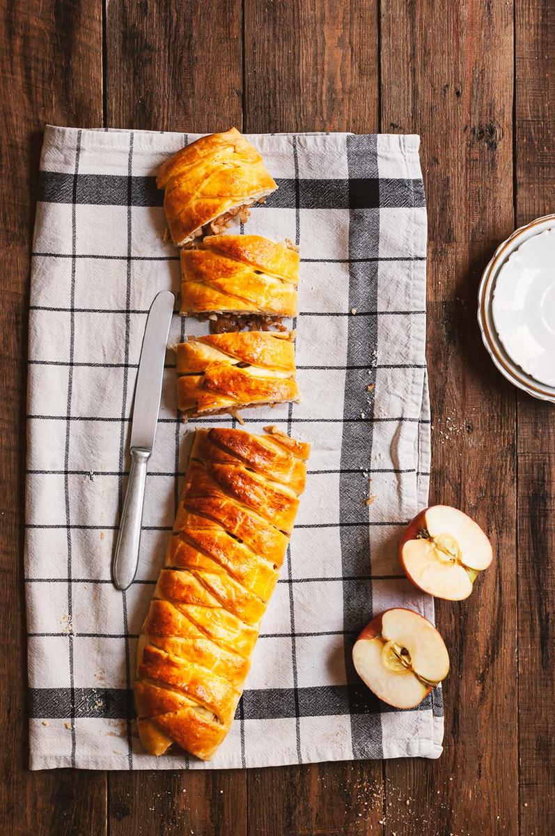 Receta de Trenza de manzana