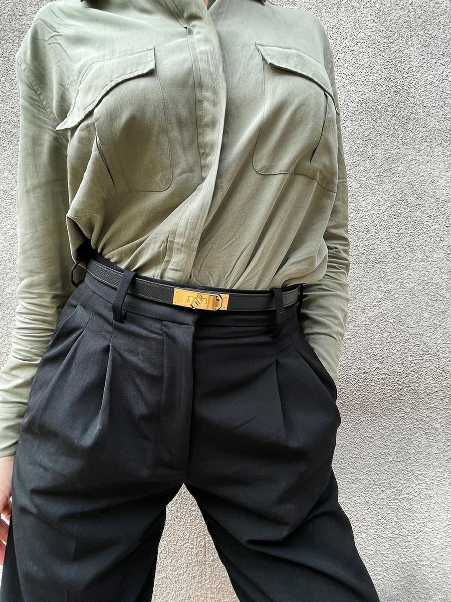 Trini | Equipment shirt Stella McCartney pants