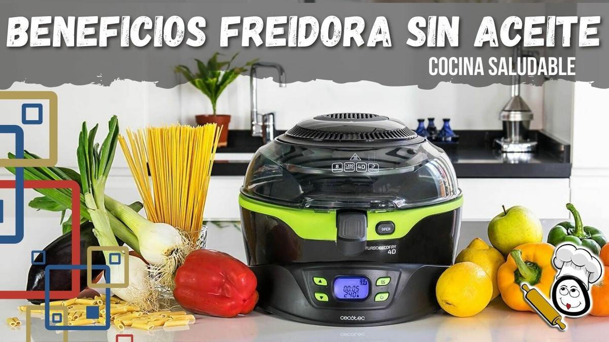 Freidora sin aceite con ingredientes saludables