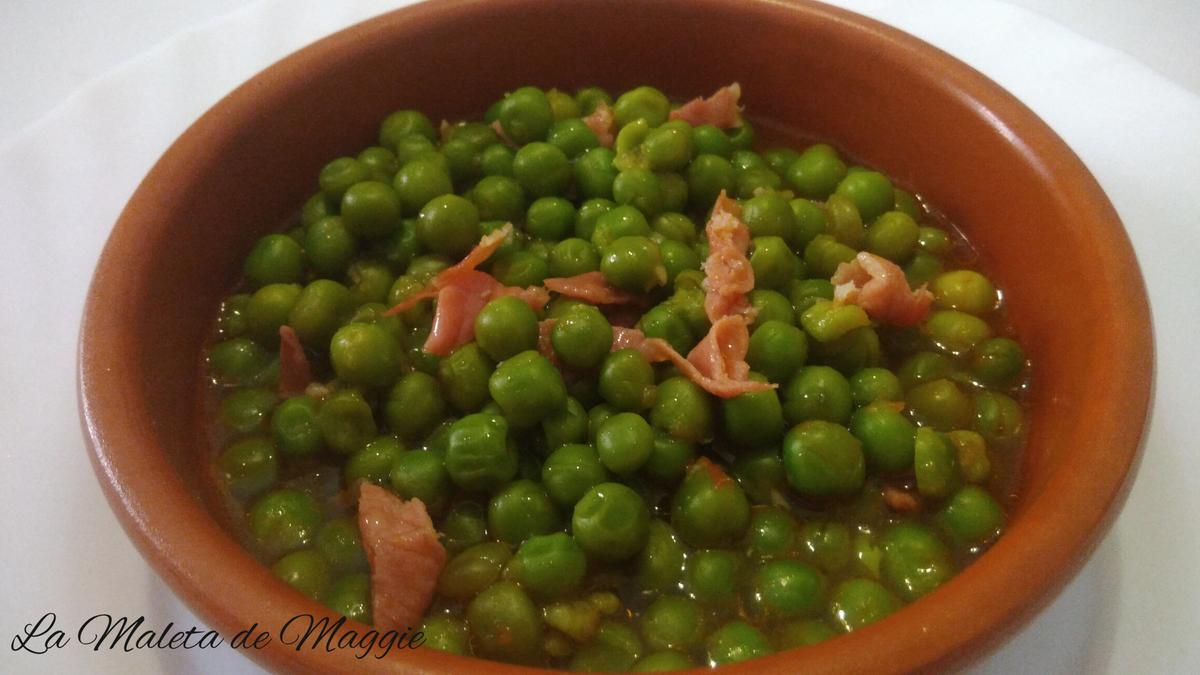 guisantes con jamón