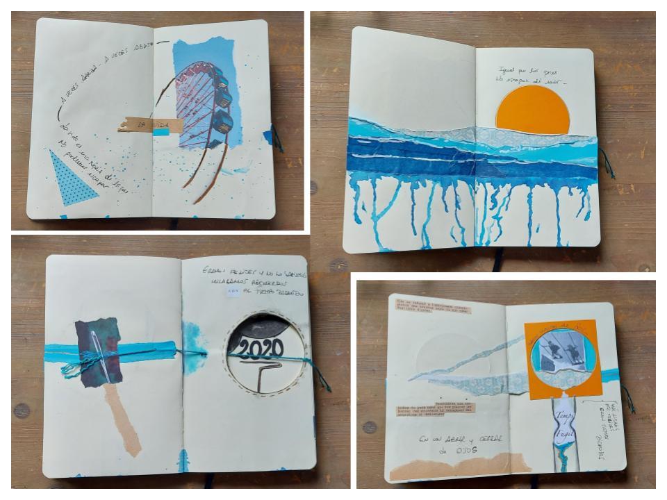 cuaderno artístico de viajes imaginarios