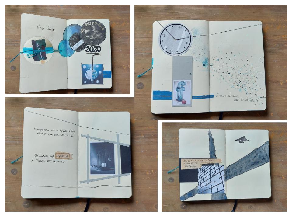 cuaderno artístico de viajes imaginarios