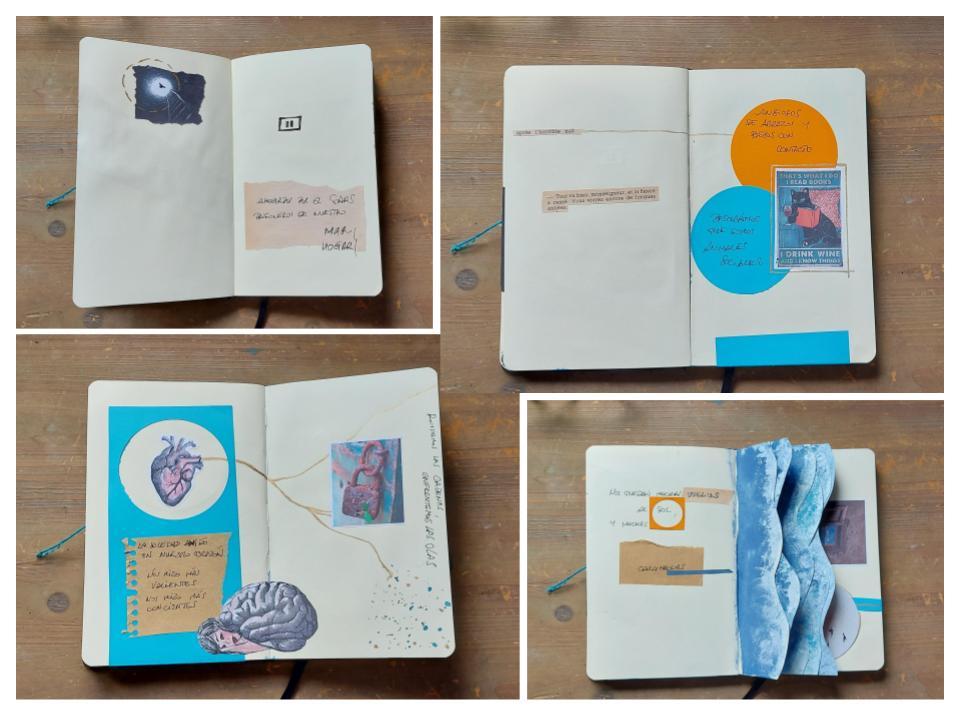 cuaderno artístico de viajes imaginarios