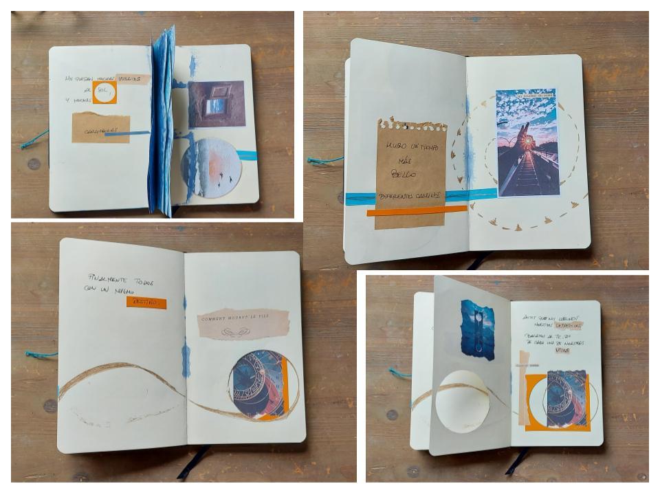 cuaderno artístico de viajes imaginarios